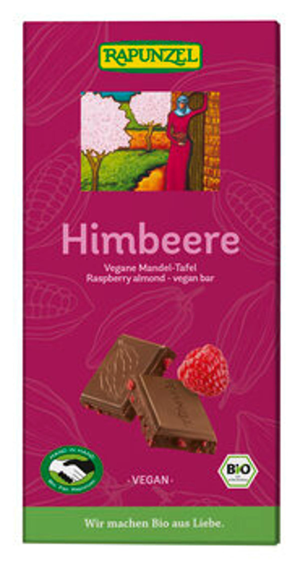 Produktfoto zu Himbeere Mandel Schokolade,100g