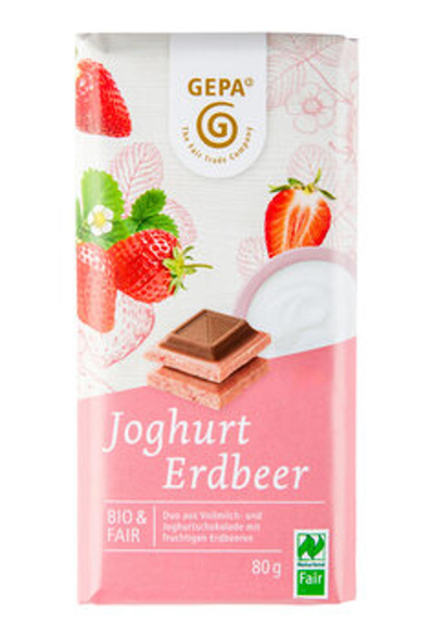 Produktfoto zu Schokolade Joghurt Erdbeer