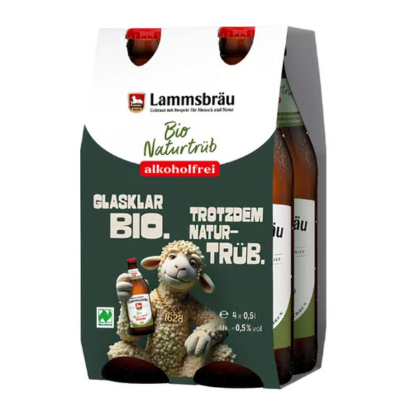 Produktfoto zu Bier naturtrüb alkoholfrei 4x0,5l