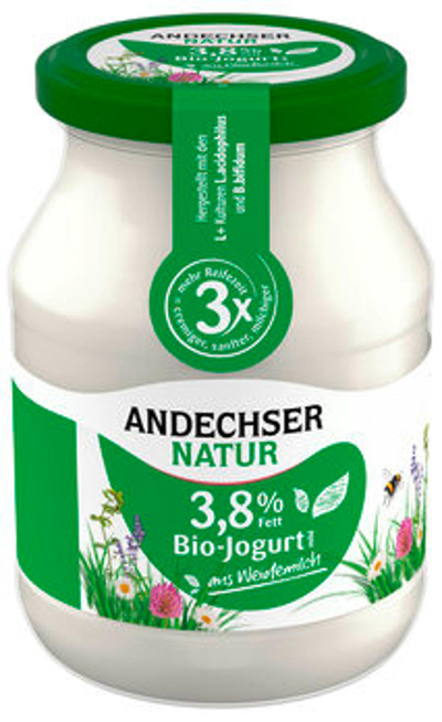 Produktfoto zu Joghurt 3,8%, 500g