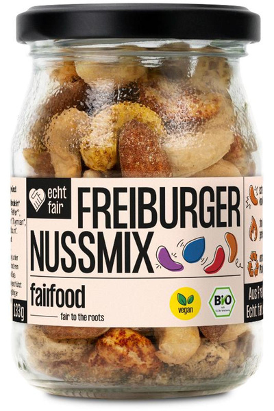 Produktfoto zu Fairer Nussmix, geröstet & bunt gewürzt
