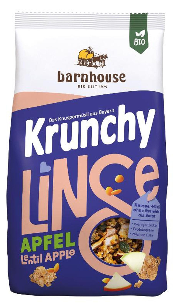 Produktfoto zu Müsli Krunchy Linse-Apfel 325g