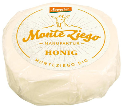 Produktfoto zu Ziegen Frischkäsetaler Honig, 60g