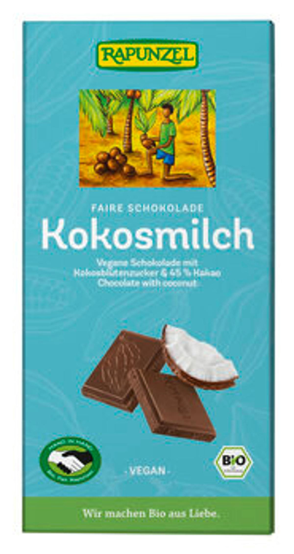 Produktfoto zu Kokosmilch Schokolade HIH