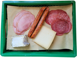 Produktfoto zu Brotzeitkiste (Wurst&Käse)