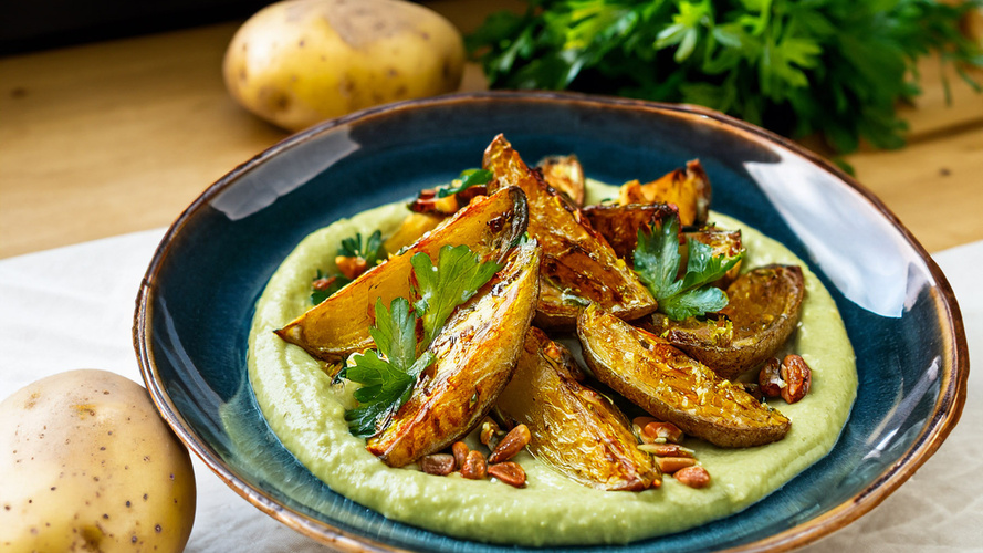 Rezeptbild für Kohlrabi-Rahm mit Kartoffelspalten