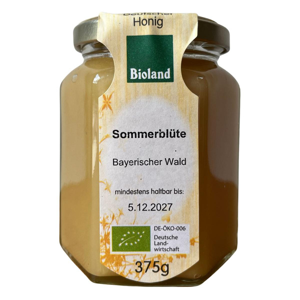 Produktfoto zu Honig Sommerblüte 375g