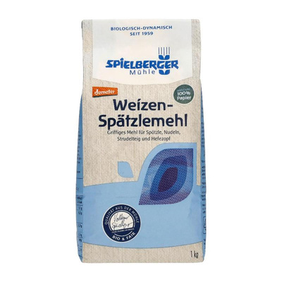 Produktfoto zu Griffiges Weizenmehl für Spätzle, Nudeln, Strudelteig, Hefezopf, 1kg