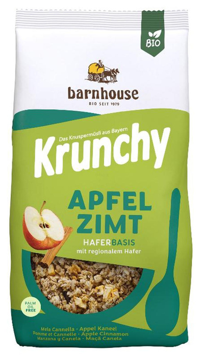 Produktfoto zu Müsli Krunchy Apfel-Zimt 375g