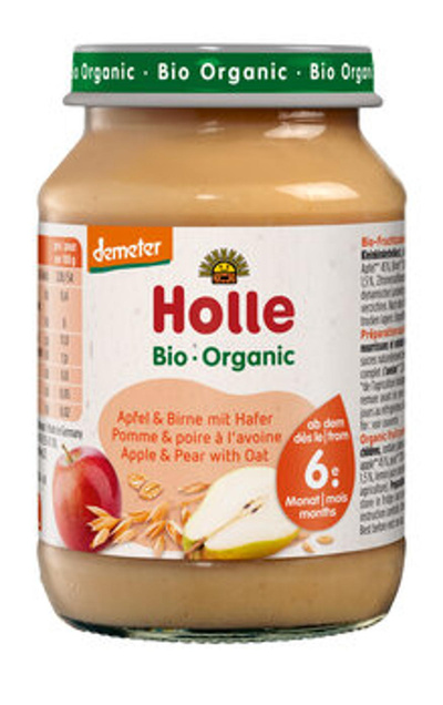 Produktfoto zu Babybrei Apfel & Birne mit Hafer 190g