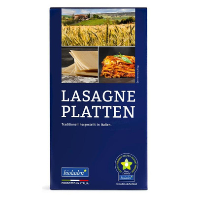 Produktfoto zu bioladen Lasagne Platten 250g